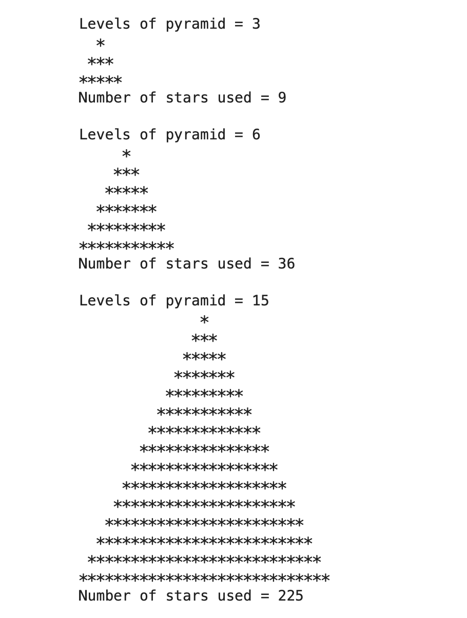 Solved [18]: def pyramid (n): k = n - 1 for i in range(0, | Chegg.com