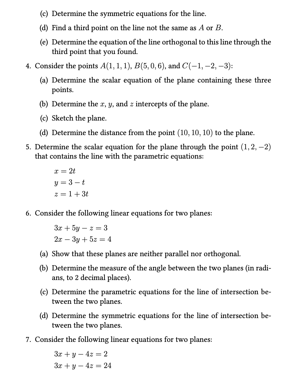 Solved Vectors And The Geometry Of Space 1 Let A 2i Chegg Com