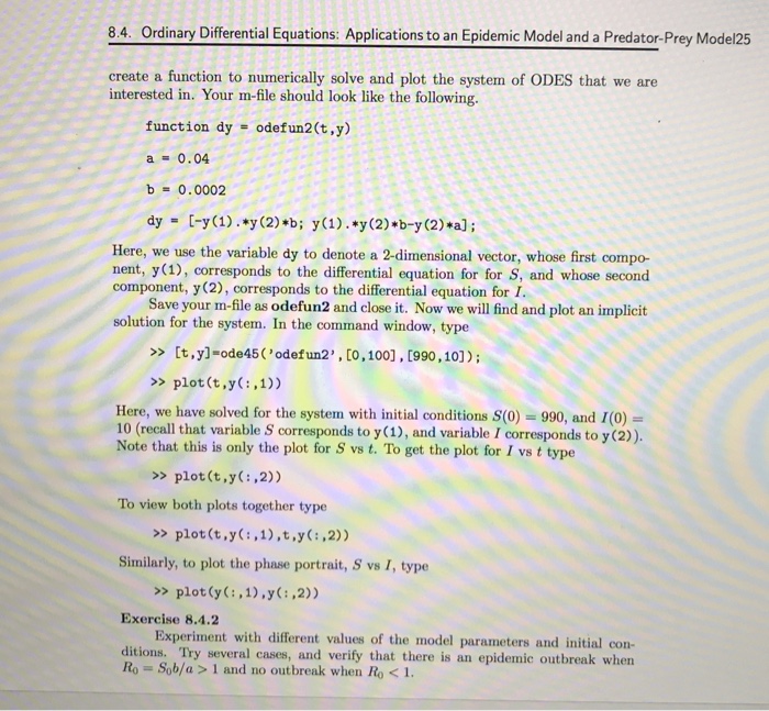 8.4. Ordinary Differential Equations: Applications to | Chegg.com