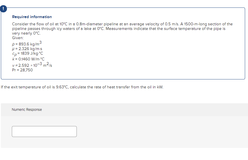 Solved ! Required Information Consider The Flow Of Oil At | Chegg.com