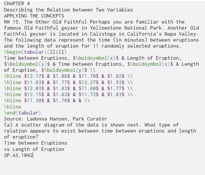 Solved CHAPTER 4 Describing the Relation between Two | Chegg.com