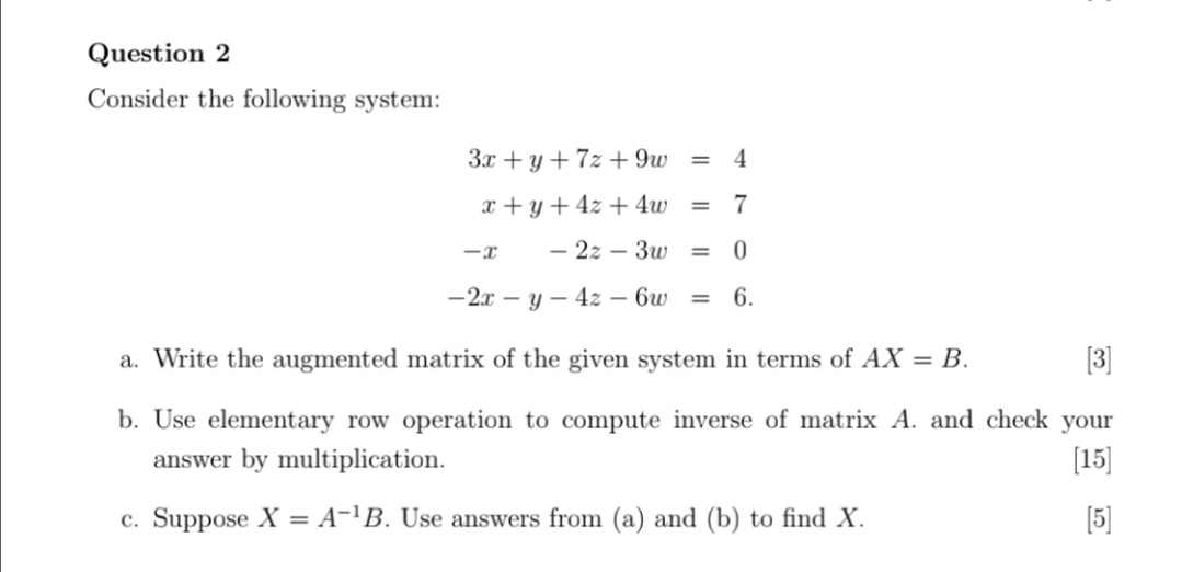 Solved Consider The Following System: | Chegg.com