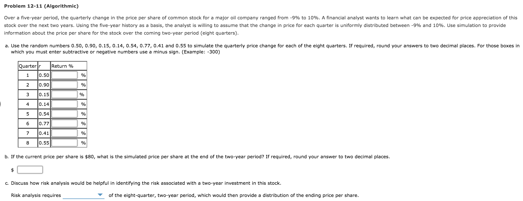 solved-problem-12-11-algorithmic-over-a-five-year-period-chegg