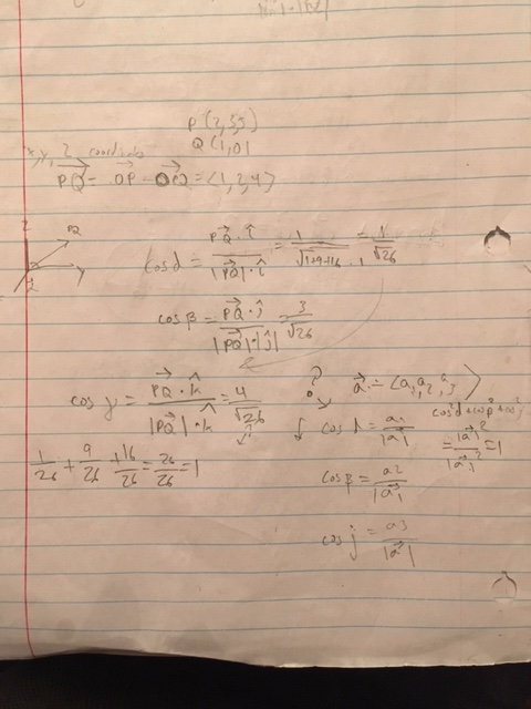 Solved Find The Direction Angles (angels Between The Given | Chegg.com