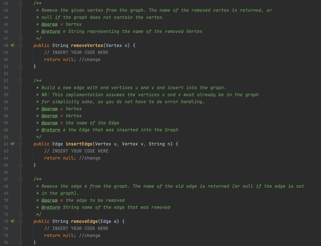 The Graph.java is the skeleton code. Could someone | Chegg.com