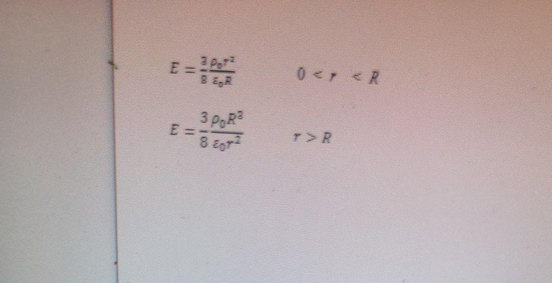 Solved 1. Find the electric field inside (0R) a solid sphere | Chegg.com