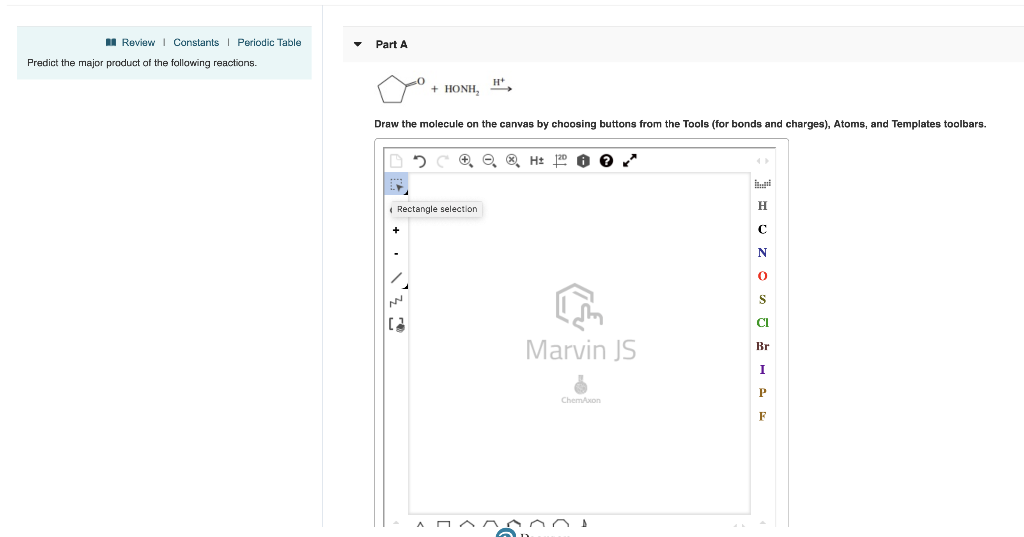 Solved Part B H+ Draw the molecule on the canvas by