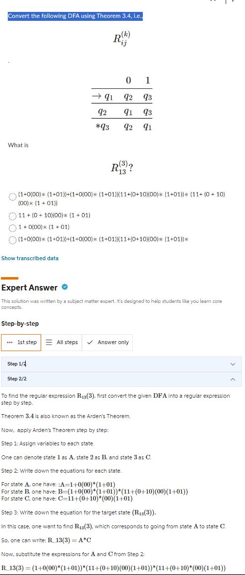 Can You Explain How The Expert Found The Respective | Chegg.com