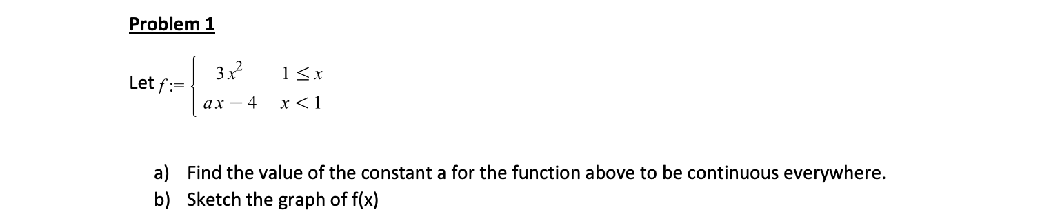 Solved Problem 1 Let \\( F:=\\left\\{\\begin{array}{cc}3 | Chegg.com