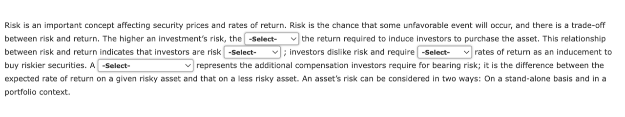 Solved Risk is an important concept affecting security | Chegg.com