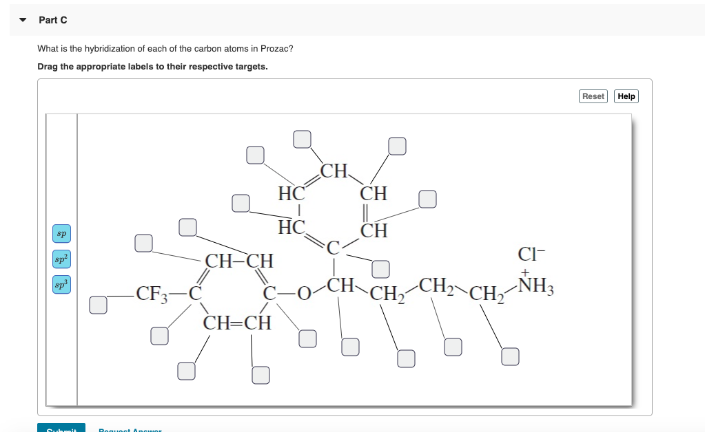 Solved Part A What is the hybridization of each of the | Chegg.com