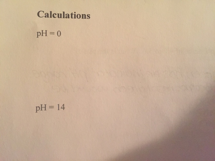 ph from 0 to 14