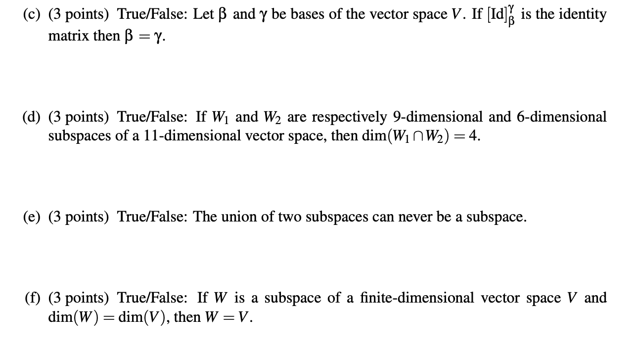 Solved Problem 8 18 Points For The Following Questions Chegg Com