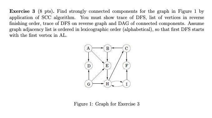 Solved Exercise 3 8 Pts Find Strongly Connected