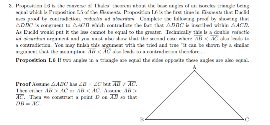 Converse of 2024 thales theorem