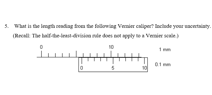 Length Reading Solved 5. What is the length reading from the following | Chegg.com