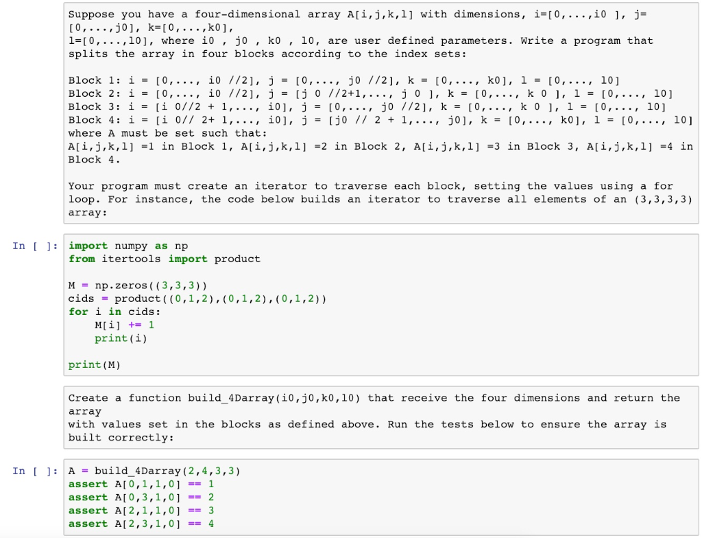 Solved Suppose you have a four-dimensional array A[ǐ, j, k, | Chegg.com
