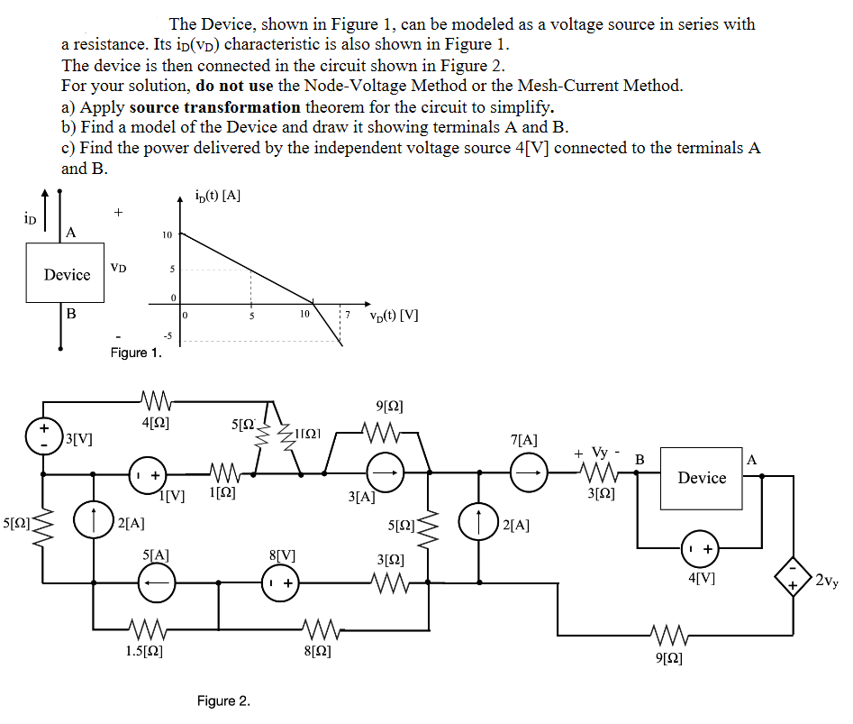 Solved The Device, shown in Figure 1, can be modeled as a | Chegg.com