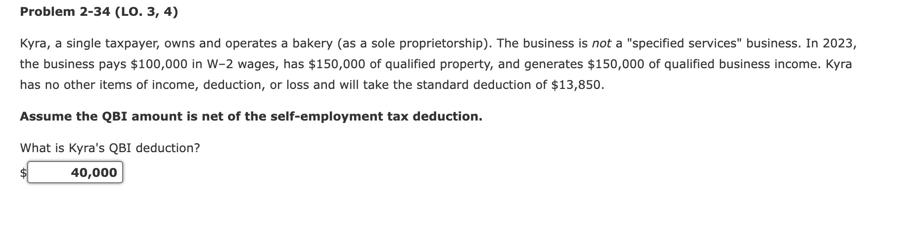 Solved Problem 2-34 (L0. 3, 4)Kyra, a single taxpayer, owns | Chegg.com