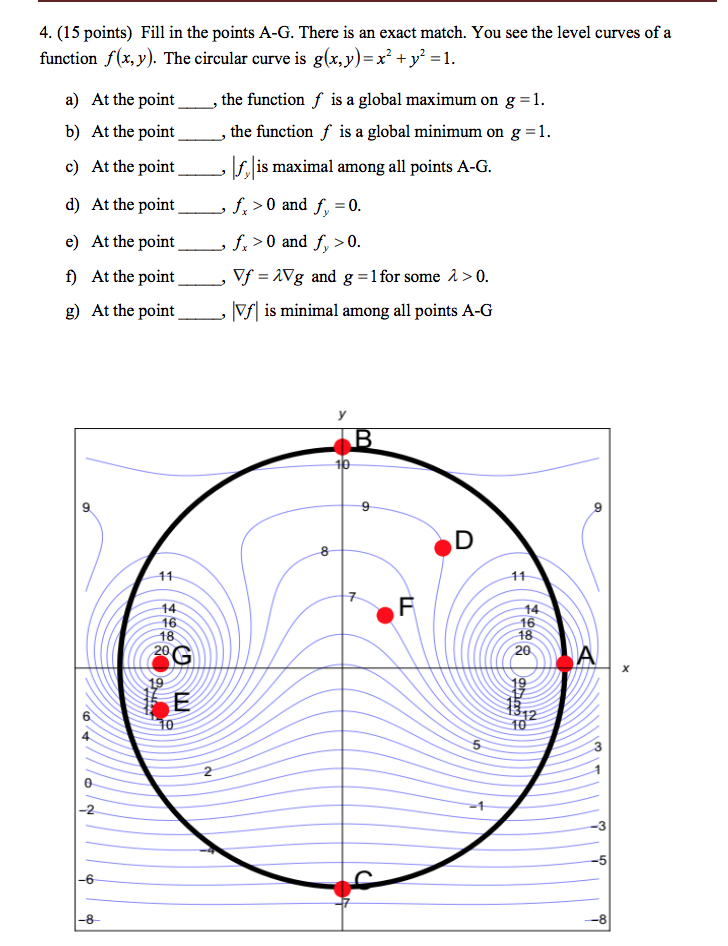 4. (15 points) Fill in the points A-G. There is an | Chegg.com