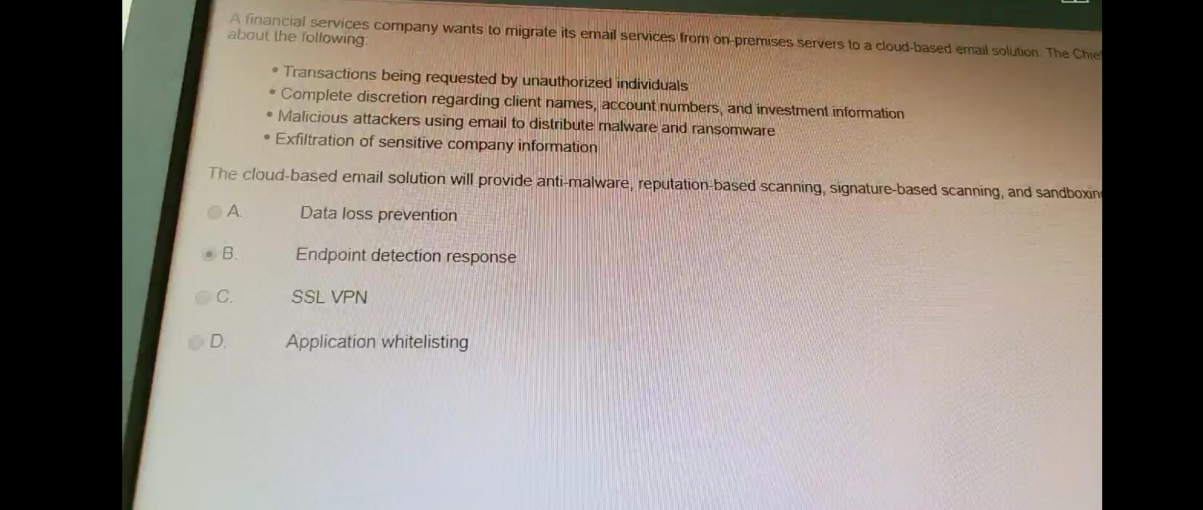 Solved A financial services company wants to migrate its