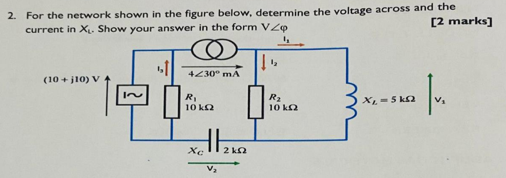 Solved For the network shown in ﻿the figure below, determine | Chegg.com