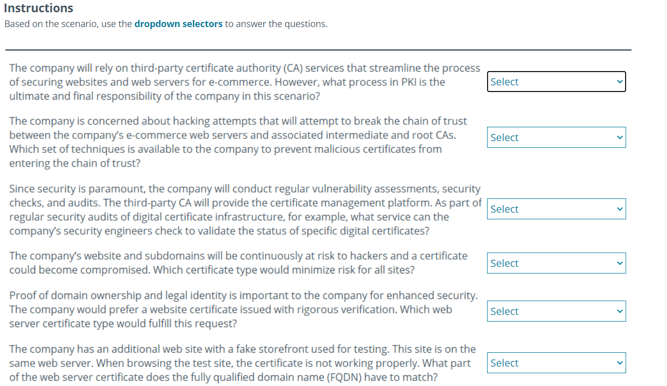 Solved You are the senior security engineer at a | Chegg.com