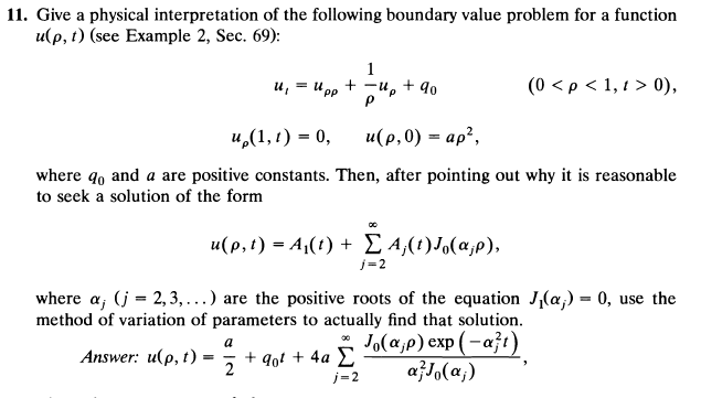 Solved 11. Give a physical interpretation of the following | Chegg.com