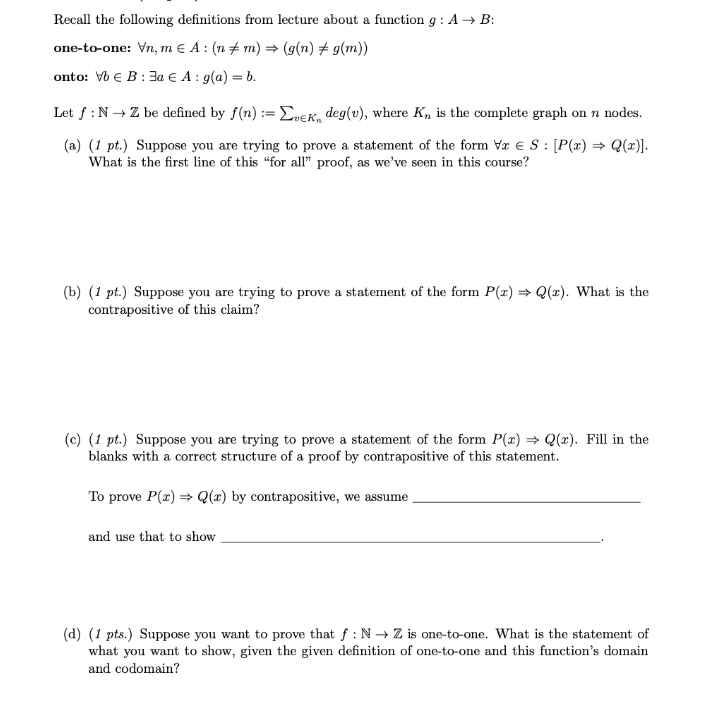 Solved Discrete Math: Please Answer The Following Questions | Chegg.com