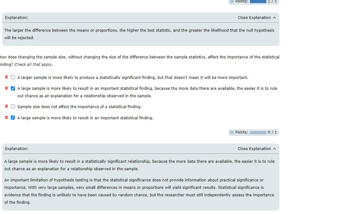 Solved 4 Sample Size Statistical Significance And Chegg