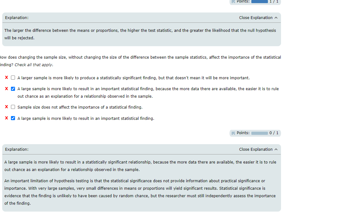 Solved 4. Sample size, statistical significance, and | Chegg.com