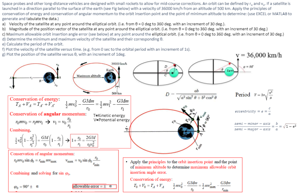 MATLAB or EXCEL Space probes and other long-distance | Chegg.com