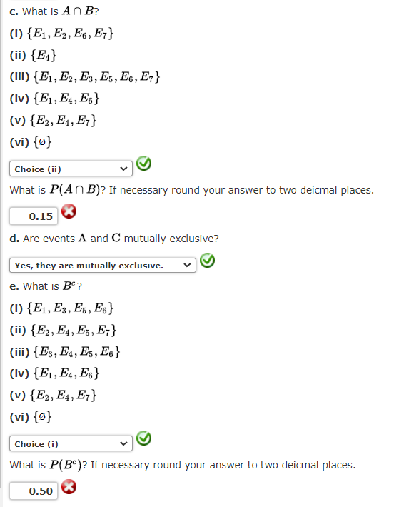 Solved Suppose That We Have A Sample Space