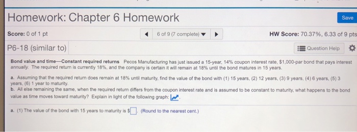 Solved Homework: Chapter 6 Homework Save Score: 0 of 1 pt 6 | Chegg.com