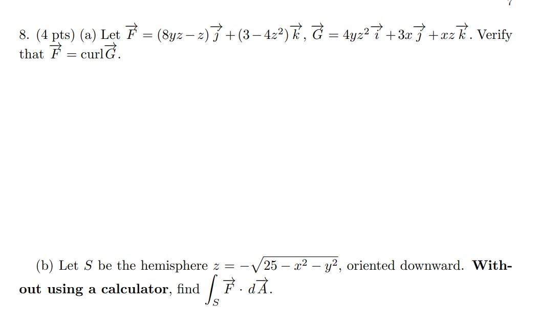 Solved 8.Given The Problem, Answer For Both Parts A And B, | Chegg.com