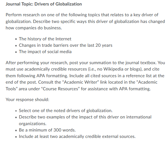 globalization research topics