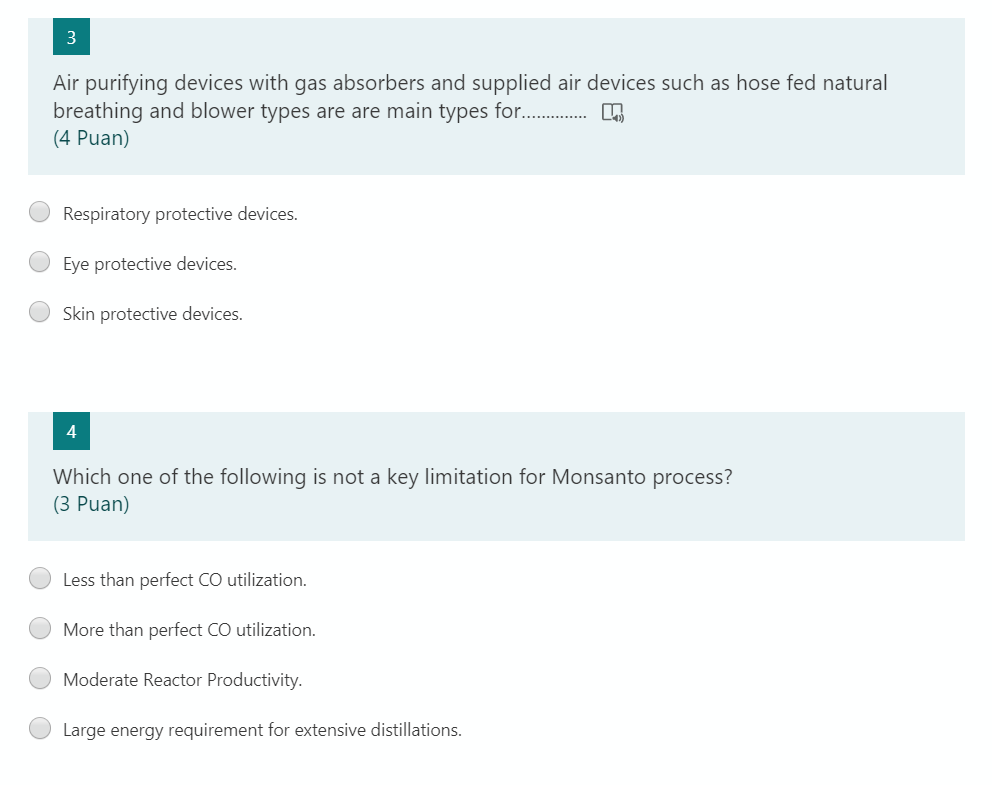 Solved 3 Air purifying devices with gas absorbers and