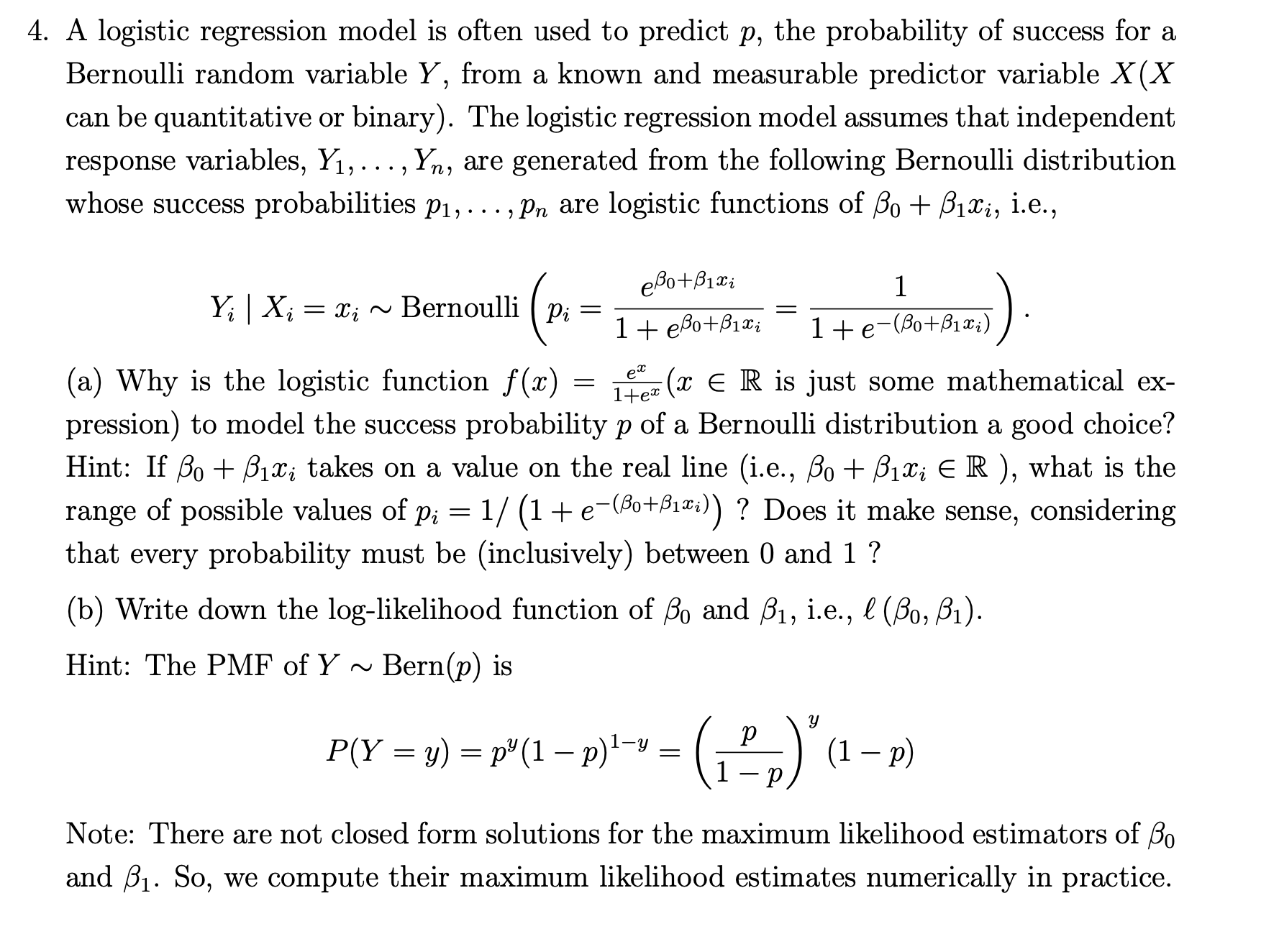 Solved A Logistic Regression Model Is Often Used To Predict | Chegg.com