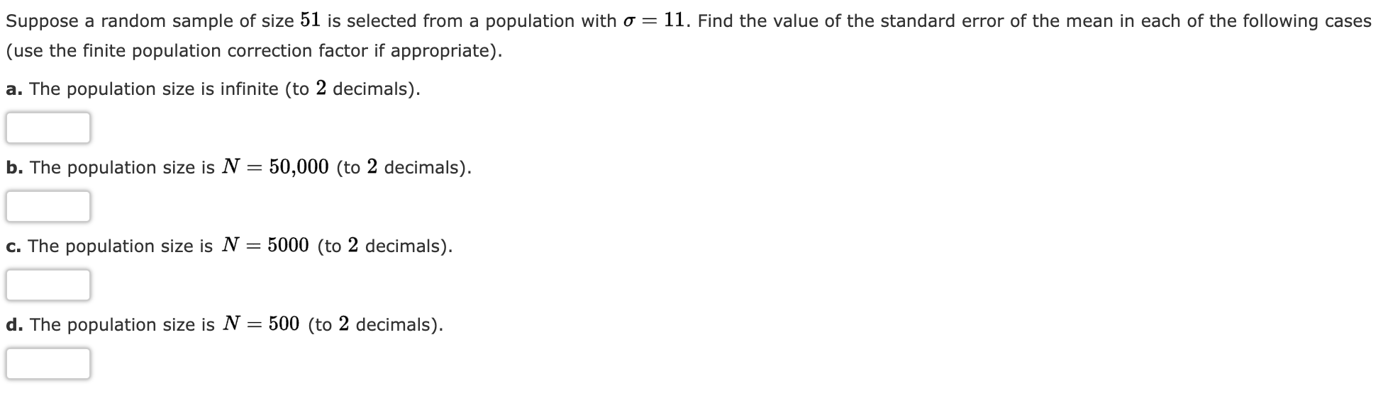 Solved Suppose A Random Sample Of Size 51 Is Selected From A | Chegg.com