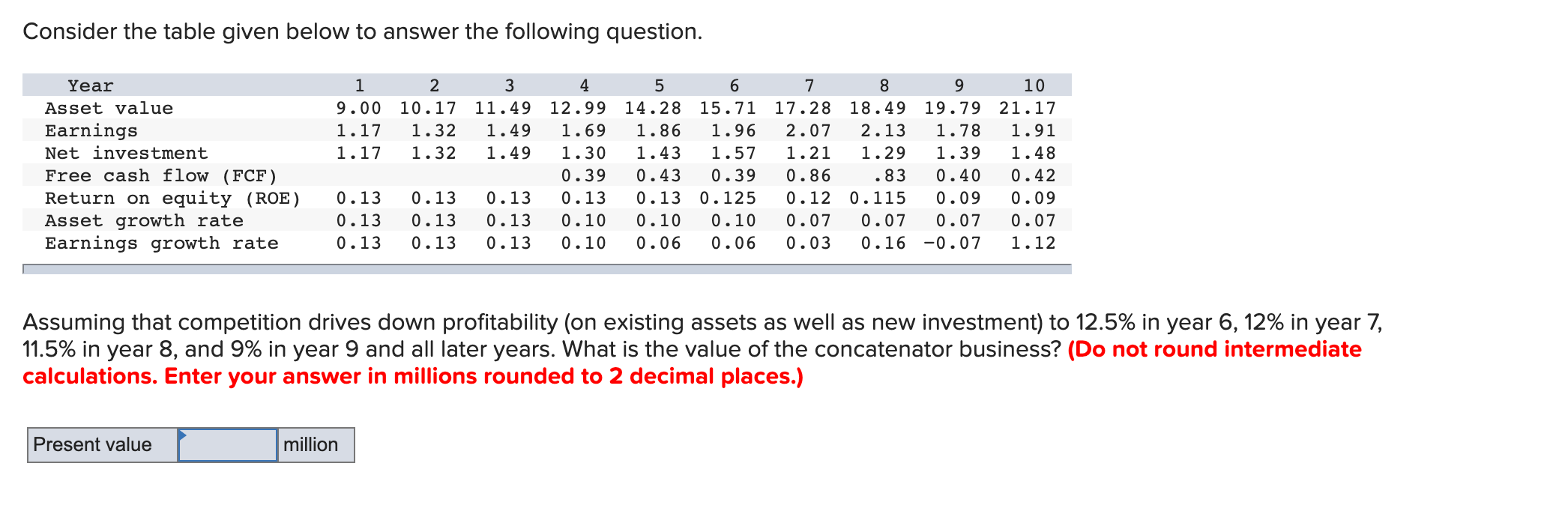 Consider the table given below to answer the | Chegg.com