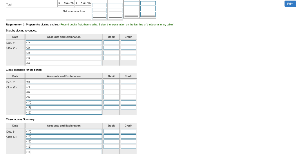 Solved Print 6. Houston Veterinary Hospital completed the
