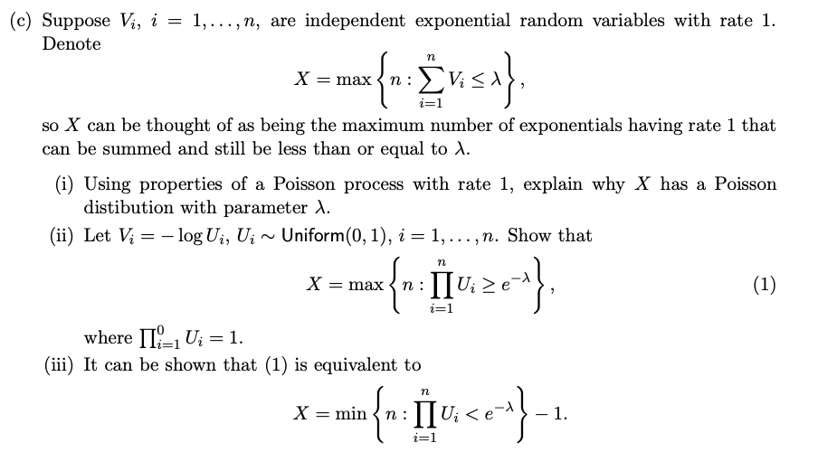 Solved (a) Let X have a Poisson distribution with parameter | Chegg.com