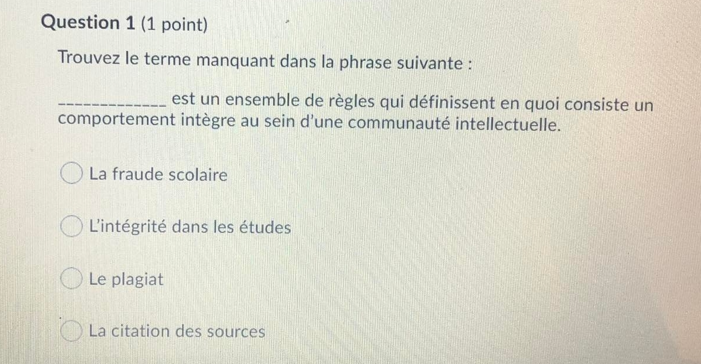 Solved Question 2 1 Point Parmi Les Choix Ci Dessous Chegg Com