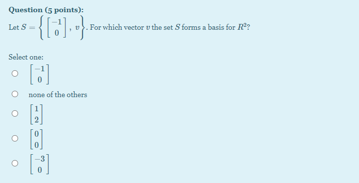 Solved Question (5 points): a - 26 If W is the set of all | Chegg.com