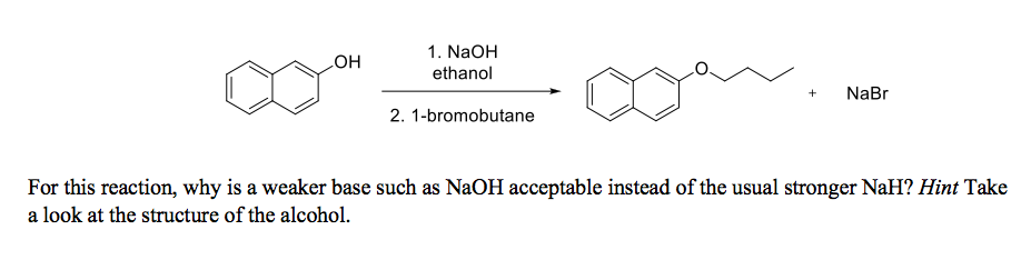 Solved OH 1. NaOH ethanol + NaBr 2. 1-bromobutane For this | Chegg.com