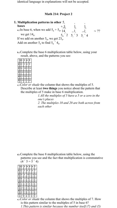 How To Make A Base 5 Multiplication Table | Elcho Table