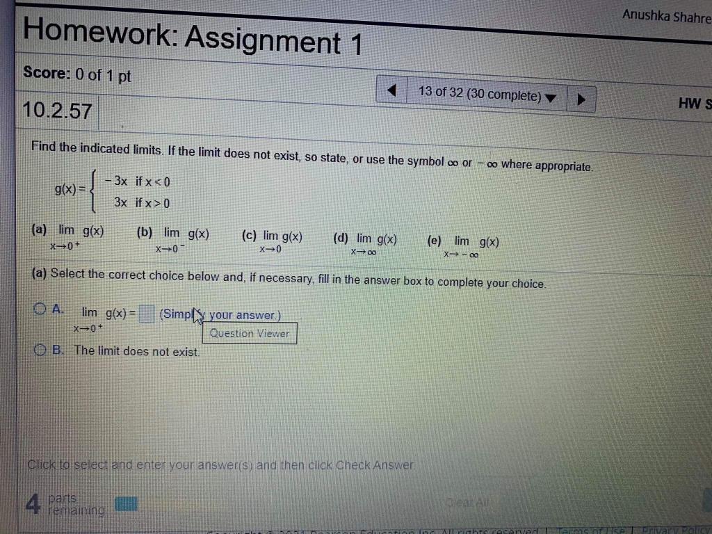 Solved Homework: Assignment 1 Score: 0 Of 1 Pt 32 Of 32 (30 | Chegg.com