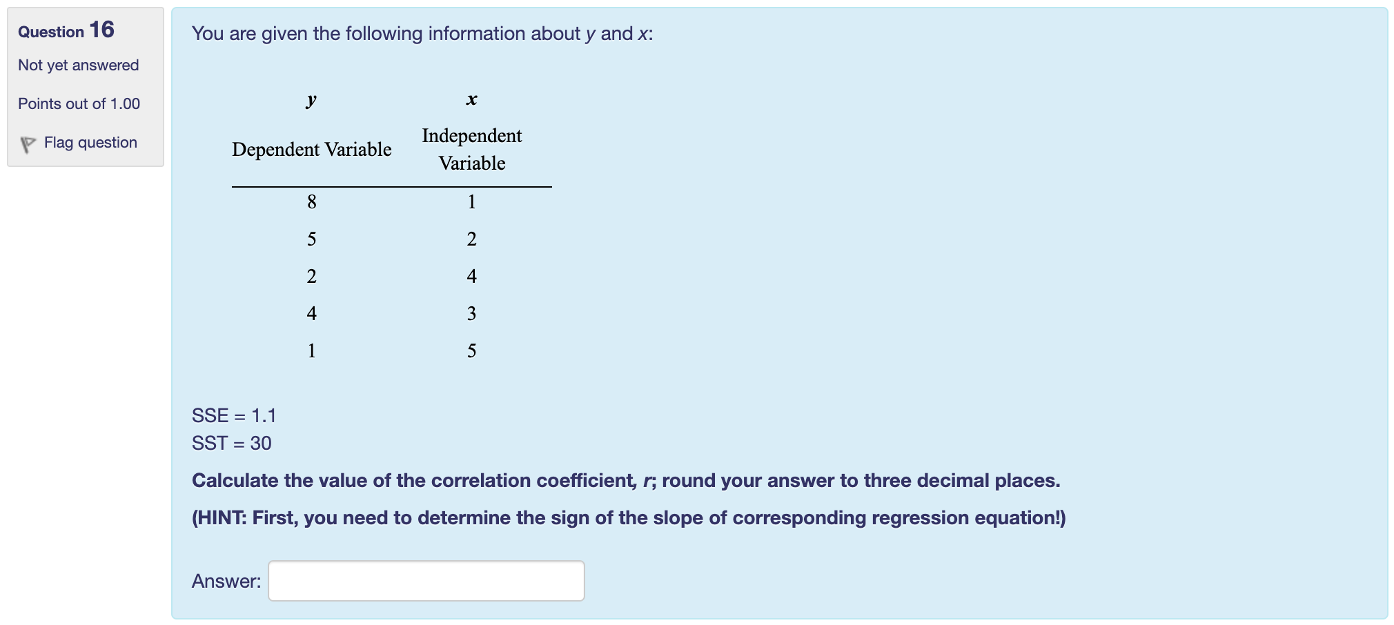 Solved Question 16 You are given the following information | Chegg.com