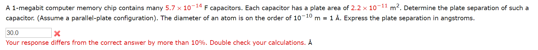 Solved A 1-megabit computer memory chip contains many 5.7 x | Chegg.com