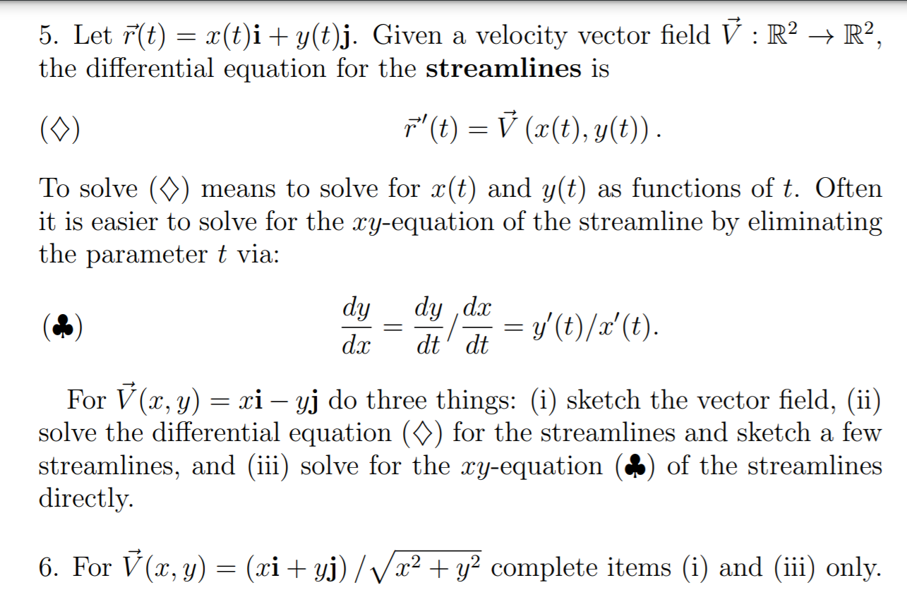 5 Let R T X T I Y T J Given A Velocity Vect Chegg Com